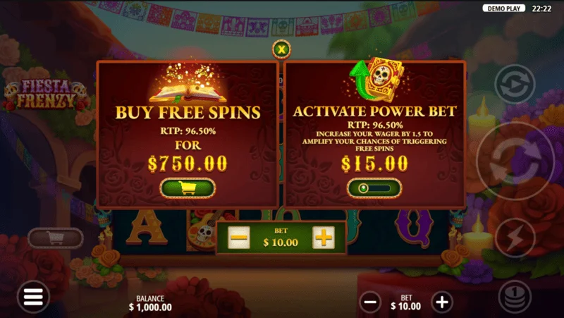 Fiesta Frenzy - Layar Bonus Beli