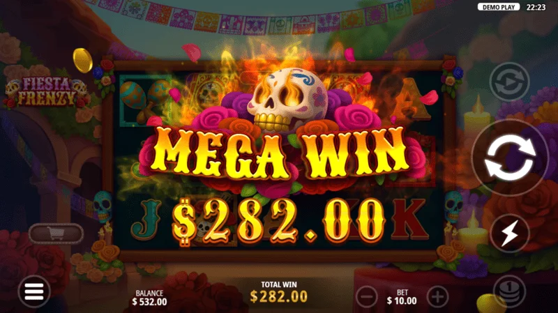 Fiesta Frenzy - Kemenangan besar dalam mode Free Spins